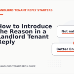 How to Introduce the Reason in a Landlord Tenant Reply