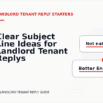 Clear Subject Line Ideas for Landlord Tenant Replys