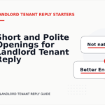 Short and Polite Openings for Landlord Tenant Reply English