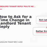 How to Ask for a Time Change in Landlord Tenant Reply English