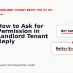 How to Ask for Permission in Landlord Tenant Reply English