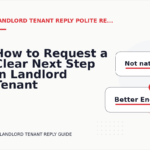 How to Request a Clear Next Step in Landlord Tenant Reply English