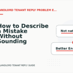How to Describe a Mistake Without Sounding Rude in Landlord Tenant Reply English