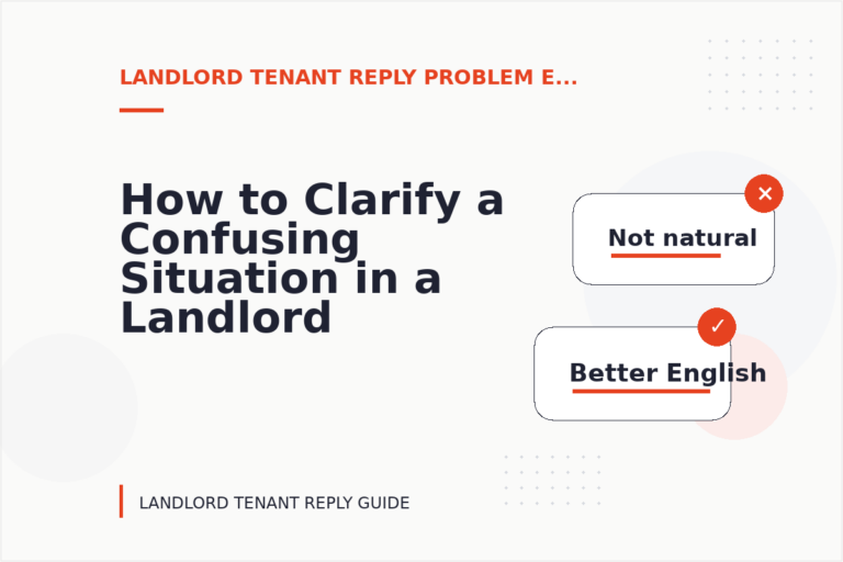 How to Clarify a Confusing Situation in a Landlord Tenant Reply How to Clarify a Confusing Situation in a Landlord Tenant Reply