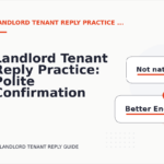 Landlord Tenant Reply Practice: Polite Confirmation Examples
