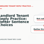 Landlord Tenant Reply Practice: Better Sentence Choices