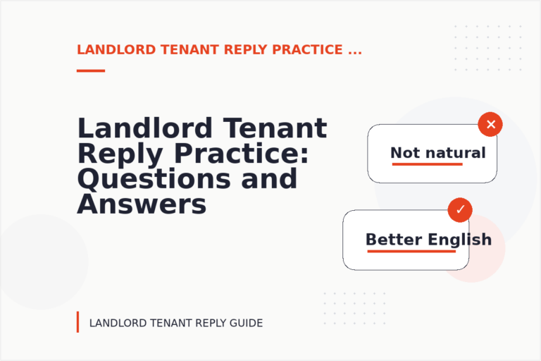 Landlord Tenant Reply Practice: Questions and Answers Landlord Tenant Reply Practice: Questions and Answers