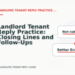 Landlord Tenant Reply Practice: Closing Lines and Follow-Ups